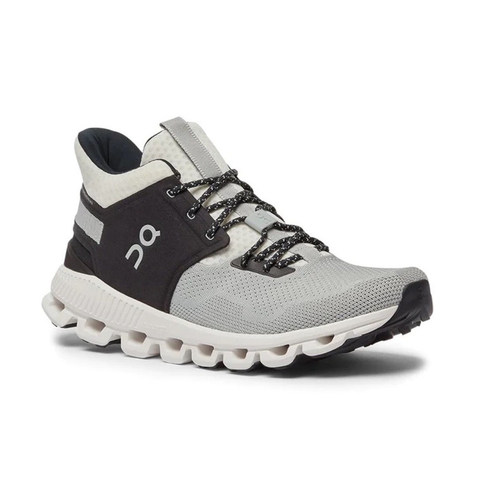 On Cloud Men’s Hi Edge Sneaker in Glacier/Black in Size 11